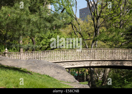 Kiefer Bank Bridge, Central Park, New York Stockfoto