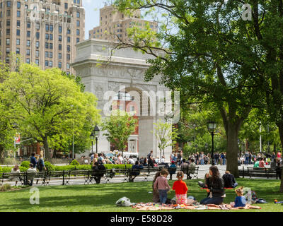 Frühling, Washington Square Park, New York Stockfoto