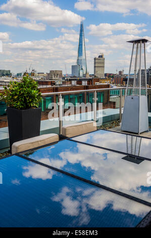 Die Scherbe von der Terrasse des Grange Hotels Stockfoto