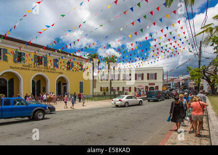 Voll beschäftigt Craibbean Insel St. Thomas in den US Virgin Islands Stockfoto