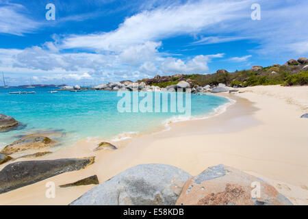 Teufels-Bucht in den Bädern auf der karibischen Insel Virgin Gorda in den British Virgin Islands Stockfoto