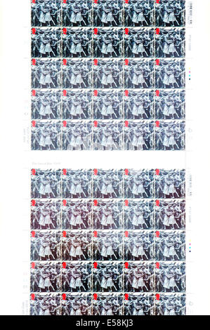 Llanelwedd, UK. 23. Juli 2014. Royal Mail haben angekündigt, dass sie jedes Jahr ab 2014 bis 2018 WW1 Gedenken an ein Wahrzeichen Serie von Sonderbriefmarken herausgeben werden. Dieses Set verfügen über 30 Briefmarken - sechs pro Jahr produziert werden. Der erste Satz Briefmarken werden im Juli dieses Jahres veröffentlicht. Bildnachweis: Graham M. Lawrence/Alamy Live-Nachrichten. Stockfoto