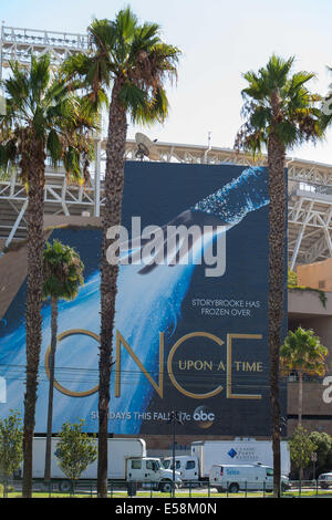 San Diego, CA, USA. 23. Juli 2014. Viele lokale Gebäude verwandeln sich für Comic-Con International in San Diego. Bildnachweis: Daren Fentiman/ZUMA Draht/Alamy Live-Nachrichten Stockfoto