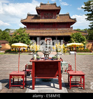 Hien Lam Pavillon auf der Kaiserstadt Hue Zitadelle Stockfoto