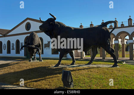 Osborne Keller-Bull Denkmal, El Puerto De Santa María, Provinz Cádiz, Region Andalusien, Spanien, Europa Stockfoto