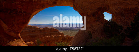 Partition Arch, Arches National Park, Utah. Stockfoto