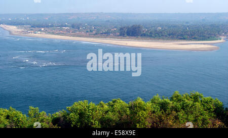 Strand von Goa Indien weiten Blick Stockfoto