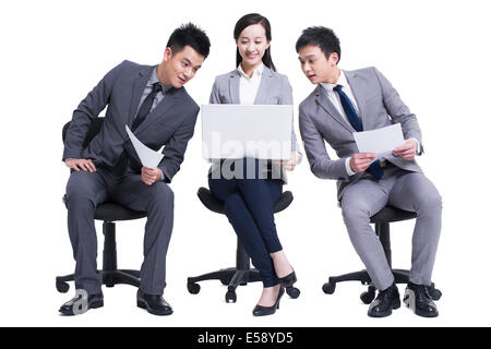 Chinesische Bewerber warten interview Stockfoto