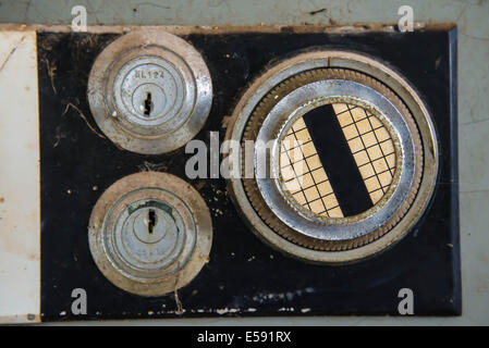 Alten Safe, Wertgegenstände zu Hause zu speichern. Stockfoto