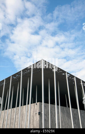 Architektonische Details des neuen Besucherzentrum in Stonehenge, entworfen von Denton Corker Marshall LLP, Wiltshire, UK Stockfoto