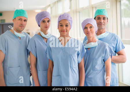 Porträt von einem Ärzteteam Stockfoto