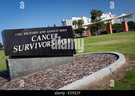 Der Krebs Überlebenden Park, gestiftet von der Richard und Annette-Bloch-Stiftung, um Krebs vor dem Tod, inspiriert von Richards erfolgreiche Genesung von Krebs, im April 2014 zu distanzieren. Stockfoto