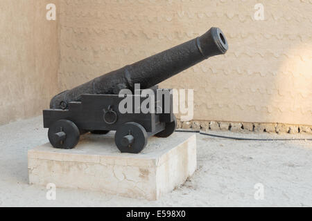 alte gusseiserne Kanone Stockfoto