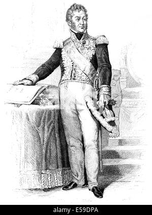 Porträt von Louis-Philippe i., 1773-1850, der letzte König von Frankreich, Stockfoto