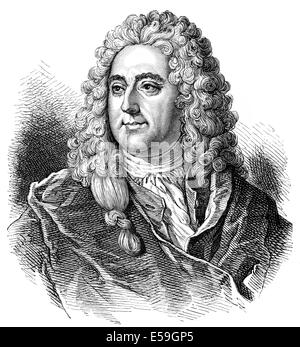 John Law von Lauriston, 1671-1729, ein schottischer Ökonom, General von France Finanzen, Stockfoto