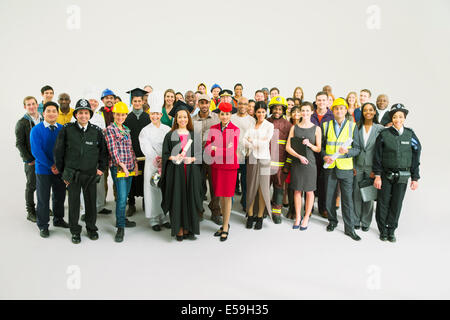 Porträt von zuversichtlich Belegschaft Stockfoto