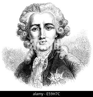 Charles Alexandre, Vicomte de Calonne, 1734-1802, ein französischer Staatsmann Stockfoto