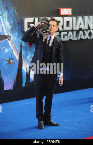 London, UK. 24. Juli 2014. James Gunn kommt bei der Europapremiere von Marvels "Guardians Of The Galaxy" an Empire Leicester Square. Bildnachweis: Ferdaus Shamim/ZUMA Draht/Alamy Live-Nachrichten Stockfoto