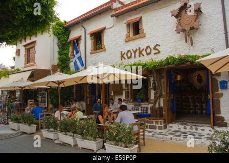 Koykos Restaurant, Rhodos, Insel Rhodos, Dodekanes, Region südliche Ägäis, Griechenland, Europa Stockfoto