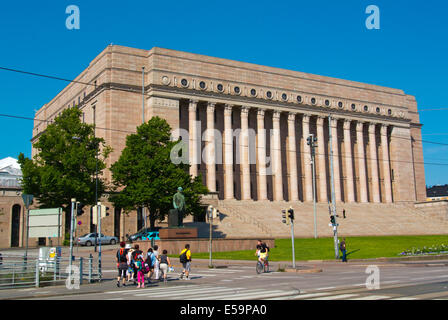 Eduskuntatalo, Nationalparlament (1931), Mannerheimintie Straße, Helsinki, Finnland, Europa Stockfoto
