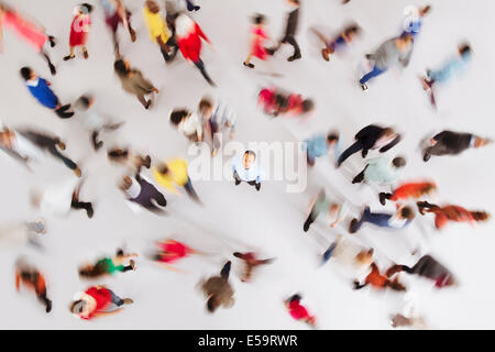 Unternehmer, die sich abheben von der Masse Stockfoto