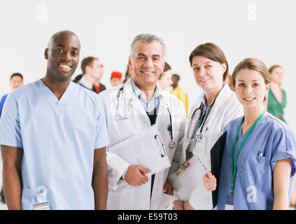 Porträt des Lächelns, Ärzte und Krankenschwestern Stockfoto