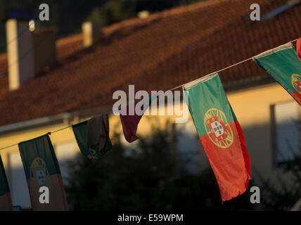 Flagge, Portugal Flagge, Arouca, Portugal, Europa Stockfoto