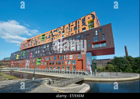 Die Chips postmodernen Wohngebäude von Will Alsop entworfen und im Besitz von Urban Splash, befindet sich im neuen Islington, Manchester Stockfoto