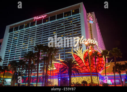 Das Flamingo Hotel and Casino in Las Vegas. Stockfoto