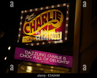 Charlie und die Schokoladenfabrik, das Theatre Royal, Drury Lane, Stockfoto