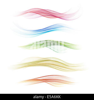 Reihe von abstrakten gewellten Design Stockfoto