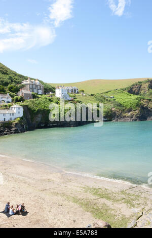 Der Hafen von Port Isaac in North Cornwall bekannt auf der ganzen Welt als Port Wenn die Heimat von Doc Martin auf ITV mit Martin Clunes Stockfoto