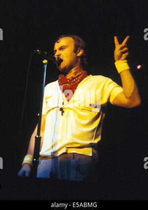 PHIL COLLINS UK Musiker über 1975 Stockfoto