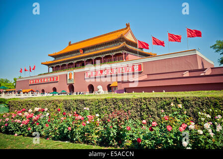 Mao Zedongs Mausoleum, Platz des himmlischen Friedens, Peking, China. Stockfoto