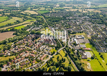 Luftaufnahme des Pewsey, Wiltshire, UK. JMH6201 Stockfoto