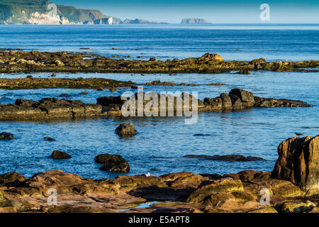 North Star Deich bei Ballycastle Co Antrim N Ireland Stockfoto