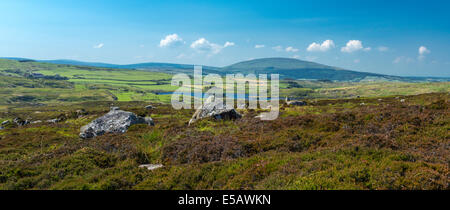 Lough Na Crannagh gesehen von The Grey Man Weg Fair Head Co Antrim Northern Ireland Stockfoto