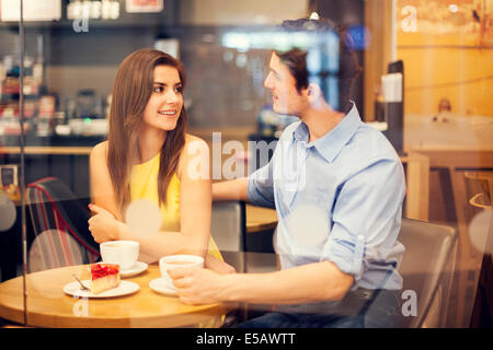 Romantisches Date im Café Debica, Polen Stockfoto