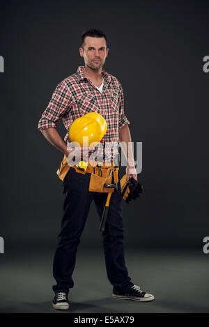 Ich bin professionelle Bauarbeiter Debica, Polen Stockfoto