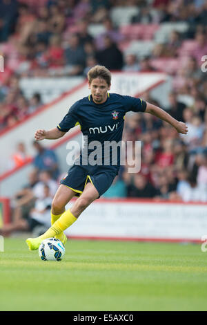 Bournemouth, Dorset, UK. 25. Juli 2014. Vorsaison-freundlich. AFC Bournemouth gegen Southampton. Bildnachweis: Aktion Plus Sport/Alamy Live-Nachrichten Stockfoto