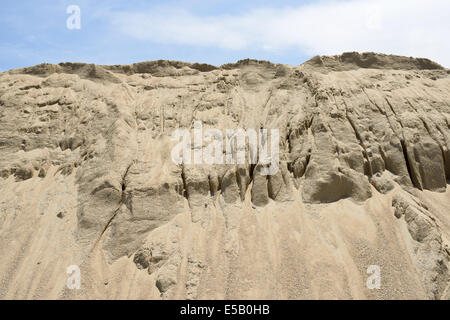 Haufen von gelben Kies Sand-Hügel Stockfoto