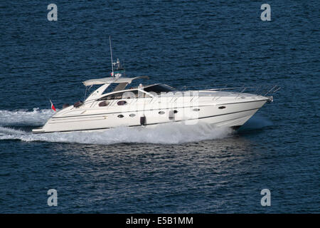 Princess V55-55-Fuß-Yacht. Nur zur redaktionellen Verwendung. Stockfoto