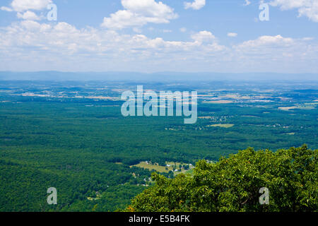 Shenandoah Valley von Blue Ridge Parkway, Virginia Stockfoto