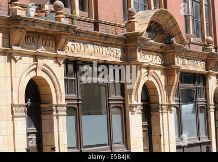 Die Suppenküche für die jüdischen Armen Brune Straße war von 1902 bis 1992 aktiv. Stockfoto