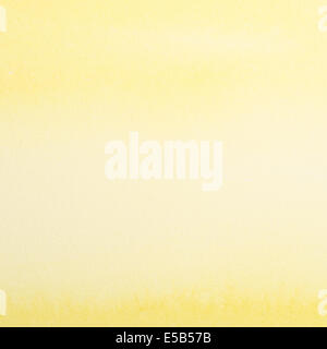 Gelbe Aquarellmalerei als Hintergrund Stockfoto