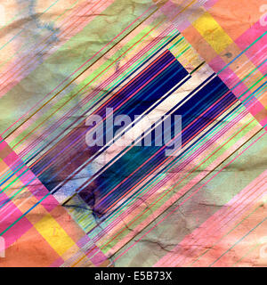 Vintage-bunte abstrakten Hintergrund mit geometrischen Elementen Stockfoto