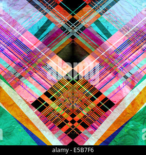 Vintage-bunte abstrakten Hintergrund mit geometrischen Elementen Stockfoto