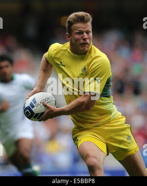 CAMERON CLARK Australien V SRI LANKA IBROX STADIUM GLASGOW Schottland 26. Juli 2014 Stockfoto