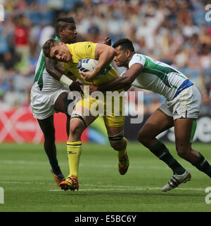 SEAN MCMAHON Australien V SRI LANKA IBROX STADIUM GLASGOW Schottland 26. Juli 2014 Stockfoto