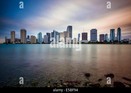 Die Innenstadt von Miami, Florida, USA Stadtbild. Stockfoto